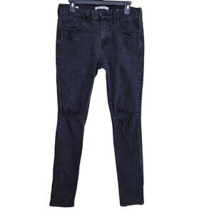 PacSun Mens Stacked Skinny Jeans 30x32 Distressed Grunge Emo Moto Skater